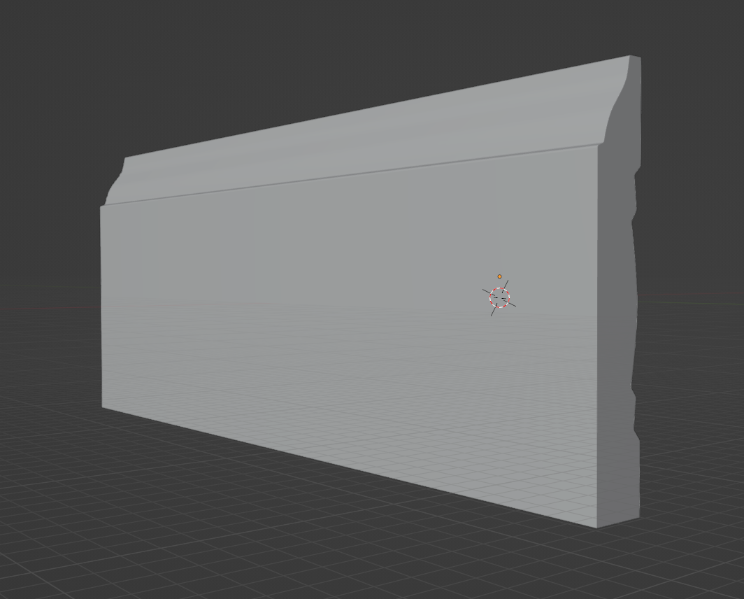 Colonial Style Baseboard Moulding 7/16" x 3"