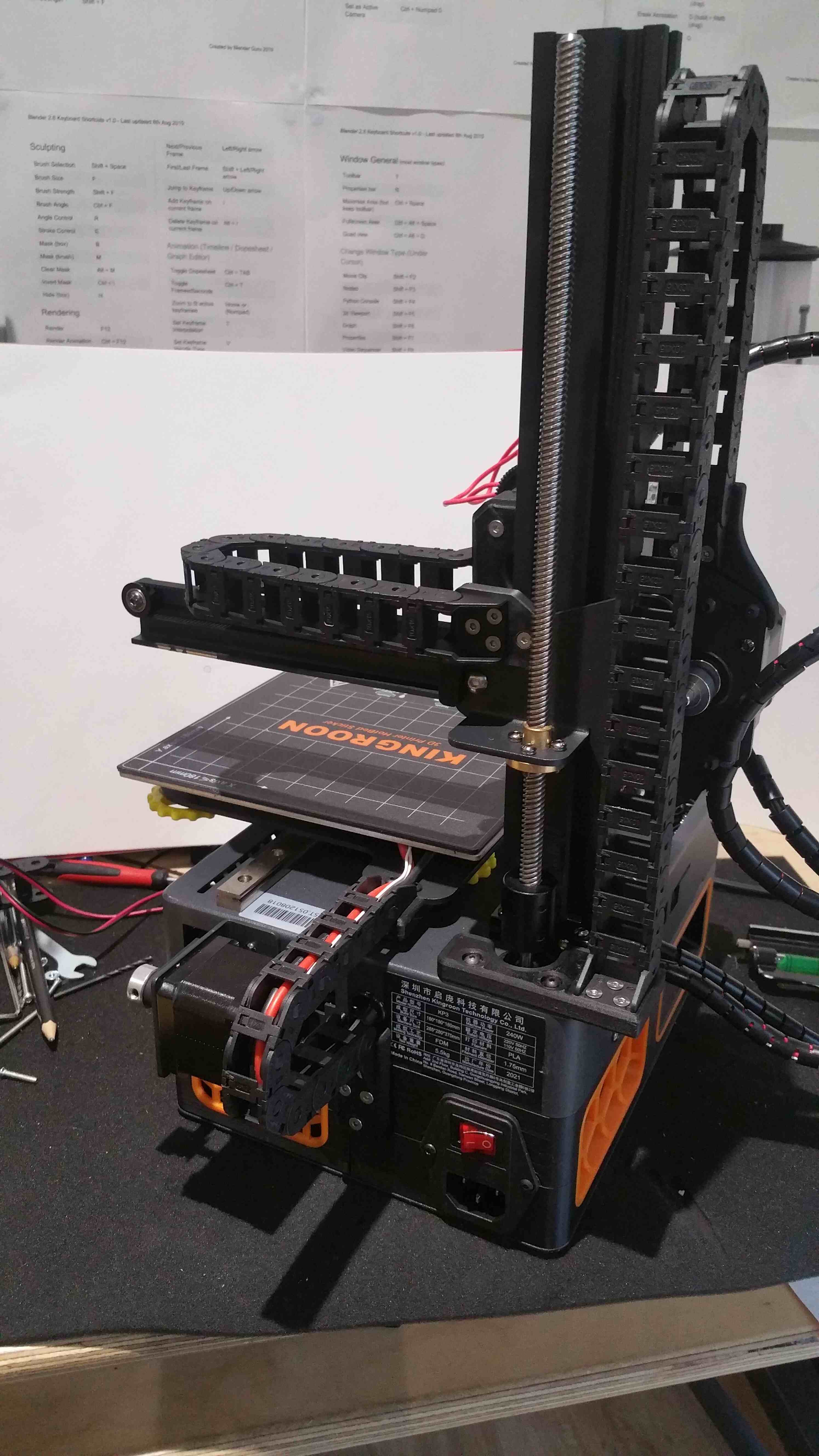KP3s Drag chain mounts