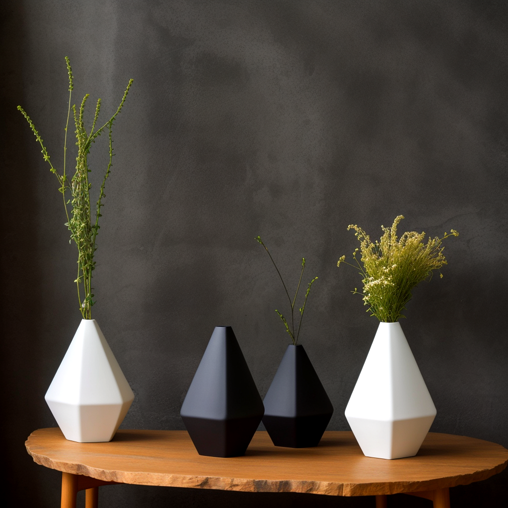 Geometric elegance flower vase