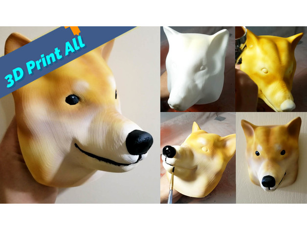 Shiba Inu Doge Dog Head