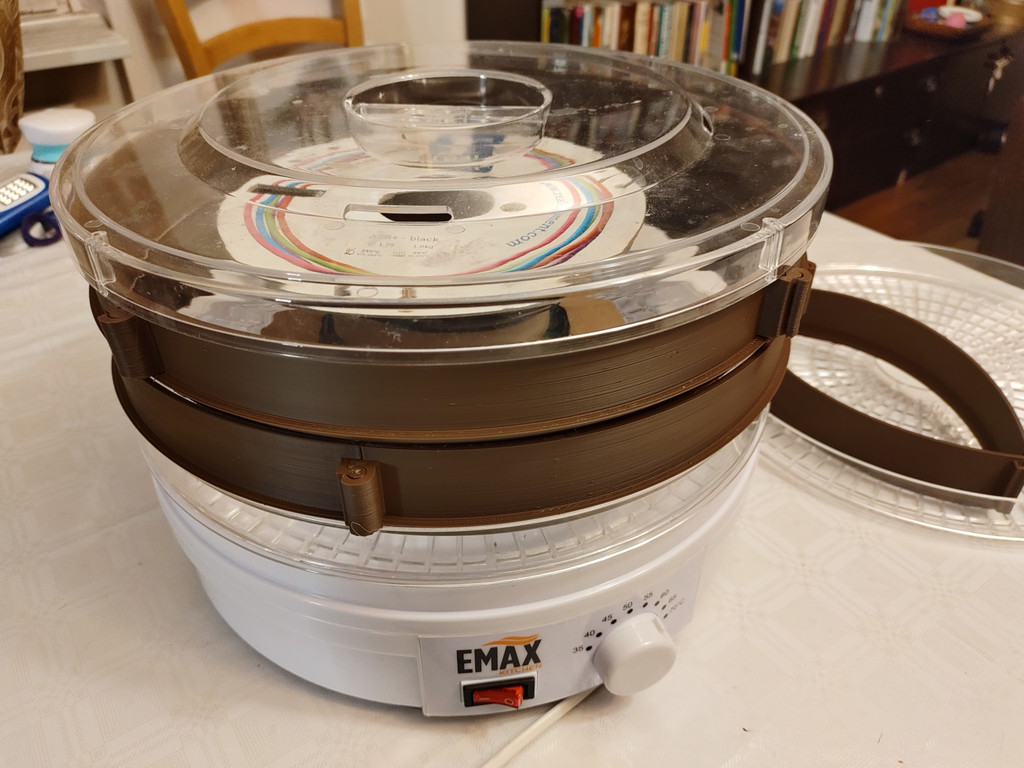 Filament dryer extension for food dehydrator (320 mm and 270 mm)