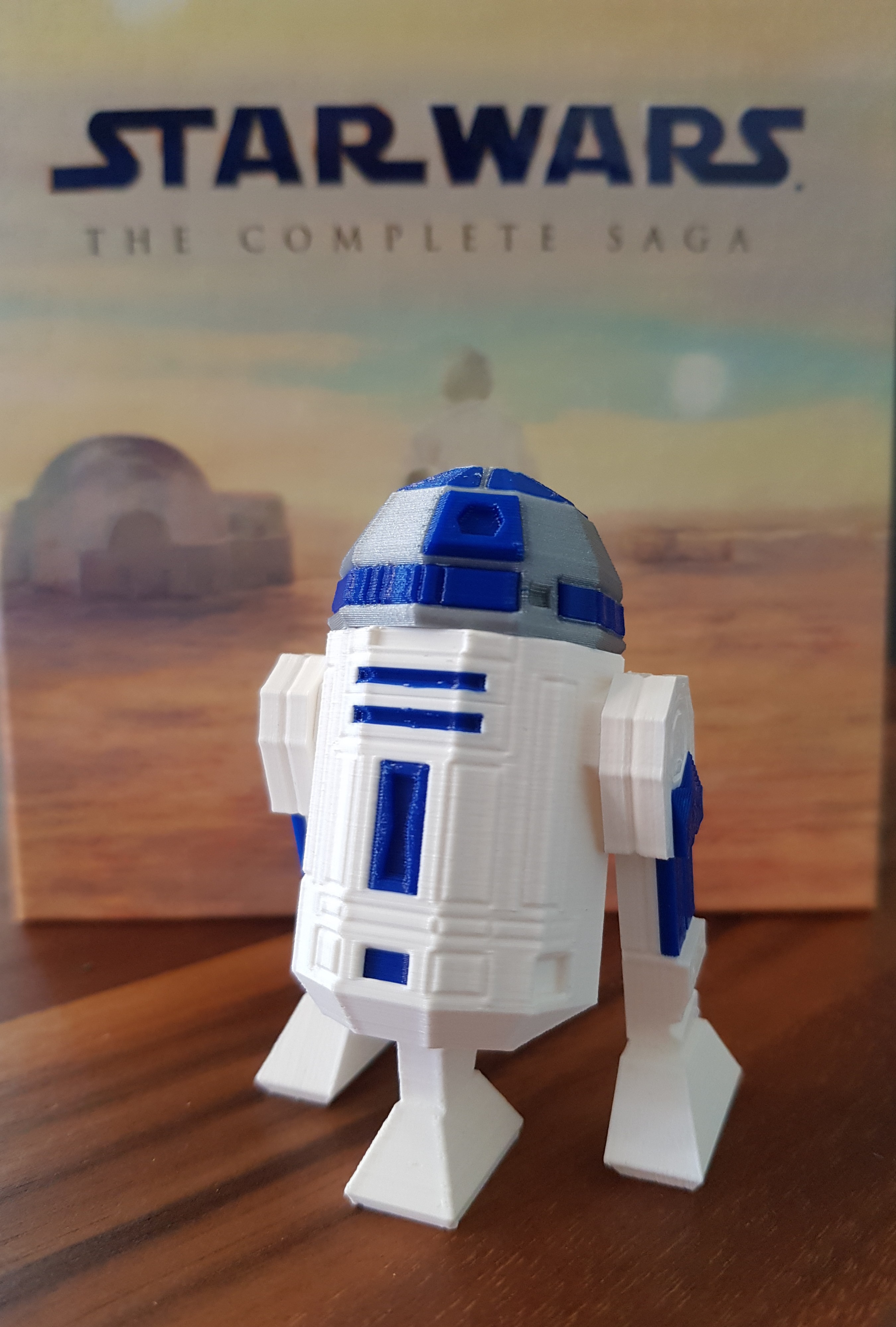 Low Poly R2D2 Three Color Remix 2