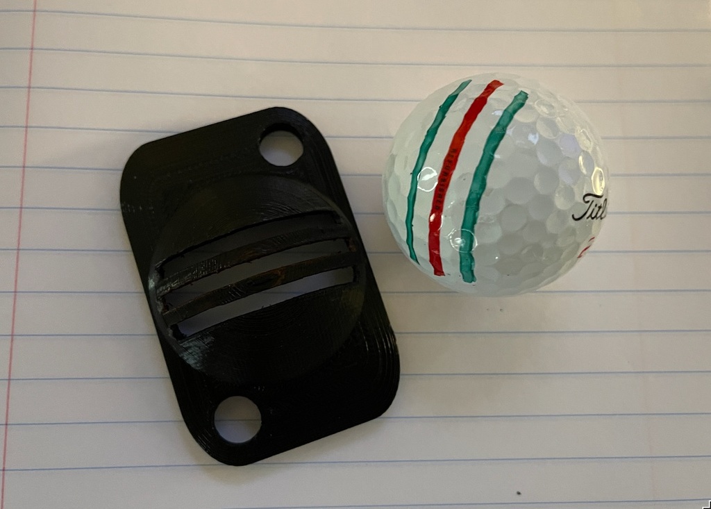 Golf ball alignment tool. Three Line / Tri-Line (Easy Print)