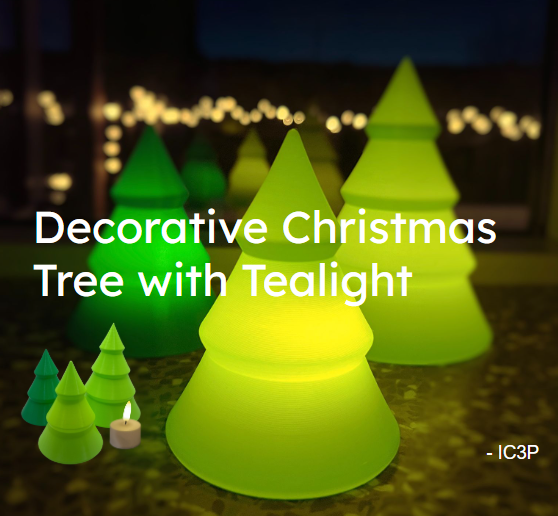 Decorative Christmas Tree with Tealight