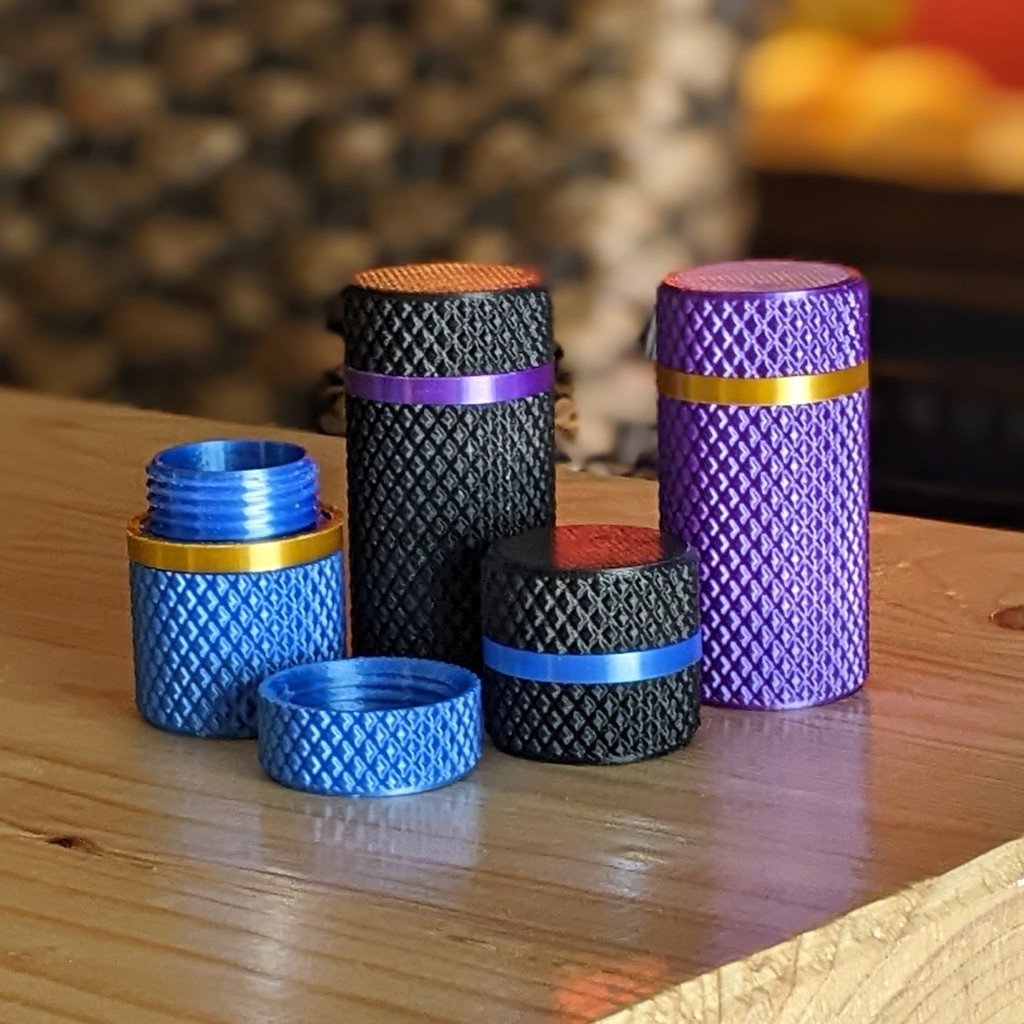 Knurled Screw-Top Container - Customizable