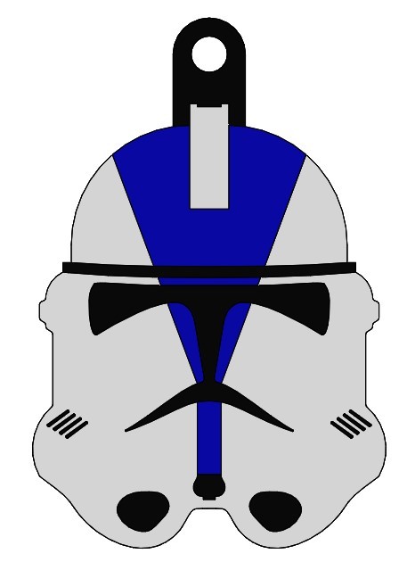 Clone trooper 501st phase 2 Star Wars keychian