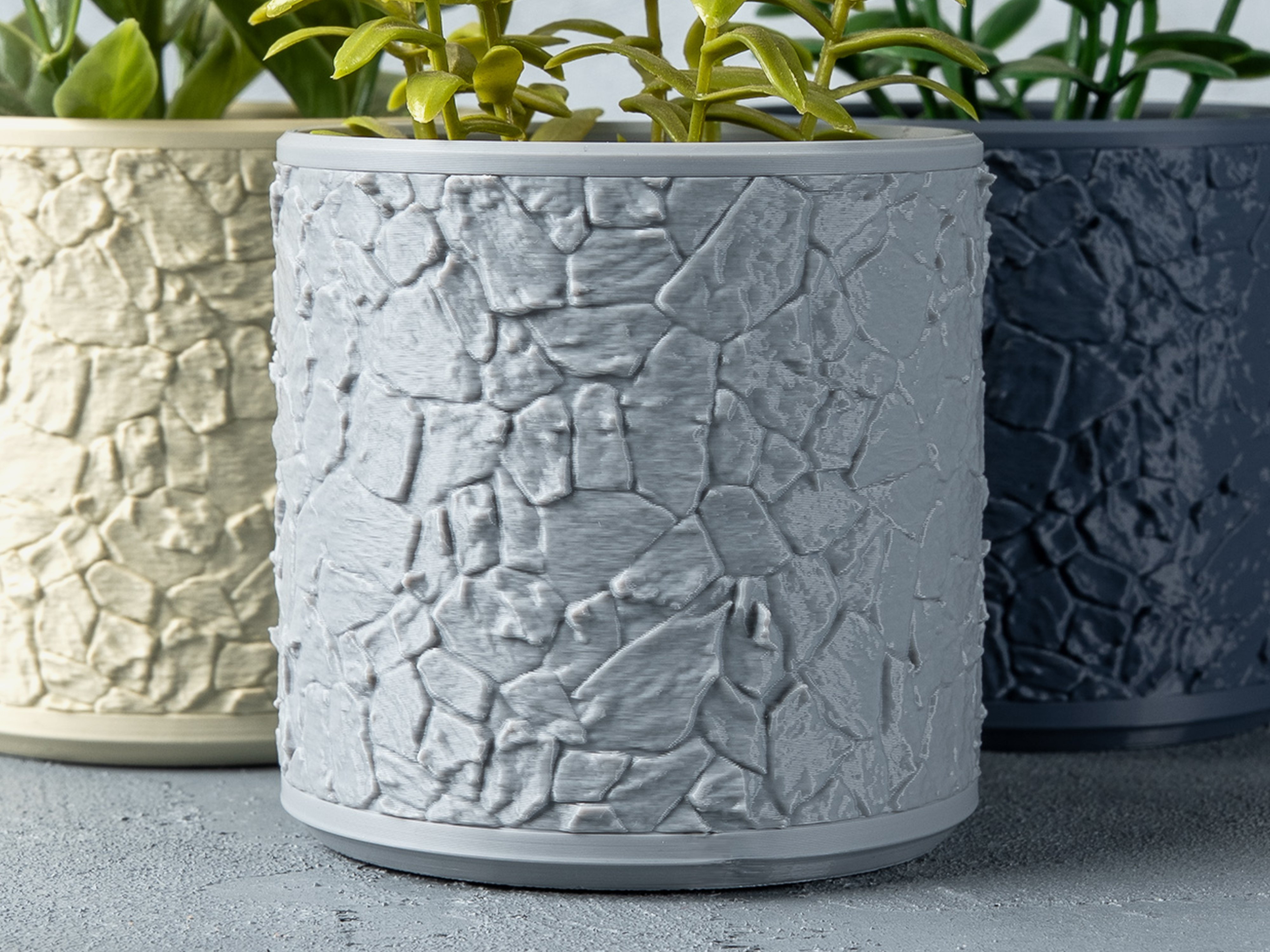 Rock Planter Round
