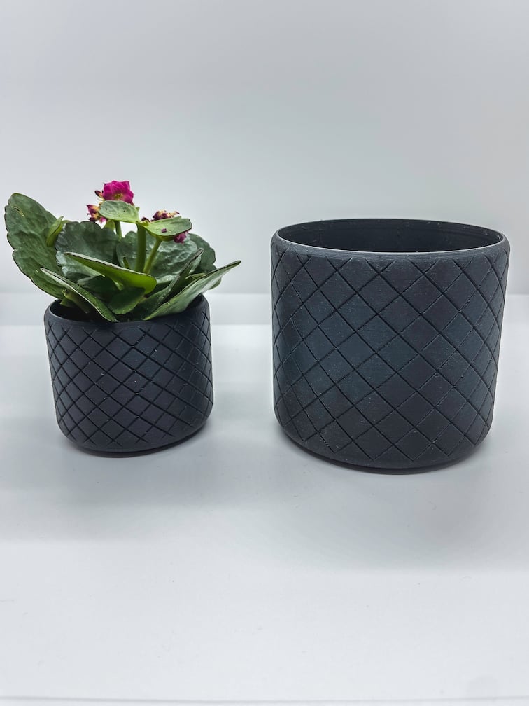 Planter with Harlequin pattern