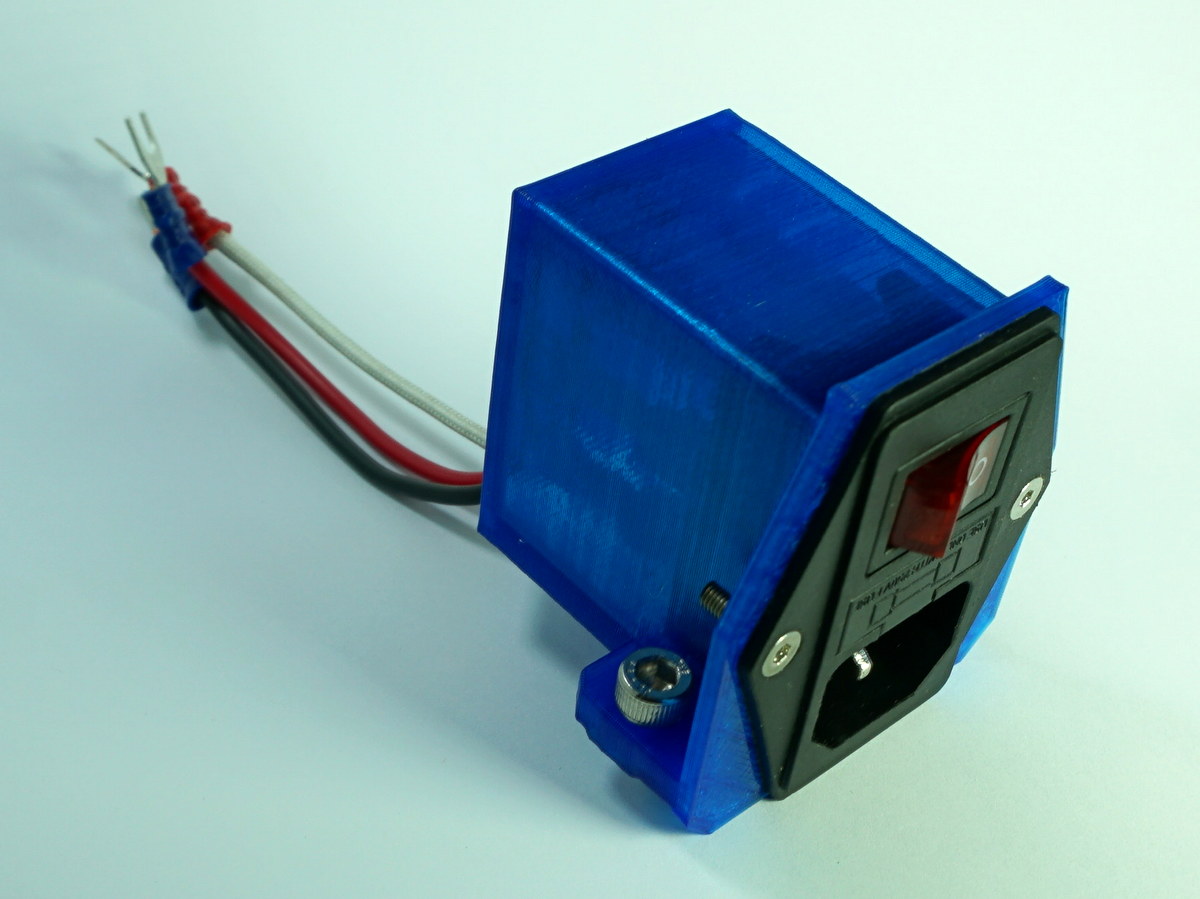 Customizable V-Slot Power Plug Cover/Mount