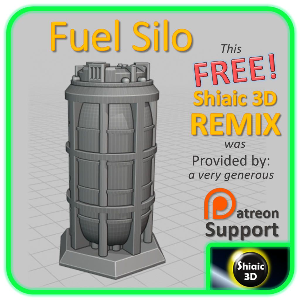 6mm SciFi Building - Fuel Storage Silo