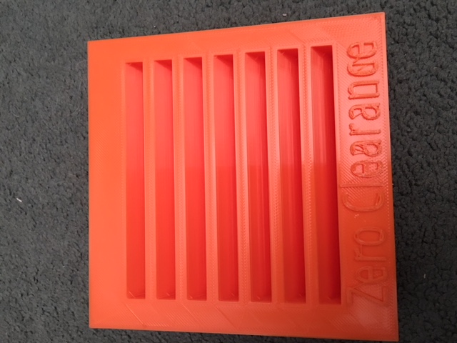 Zero Clearance Insert Holder