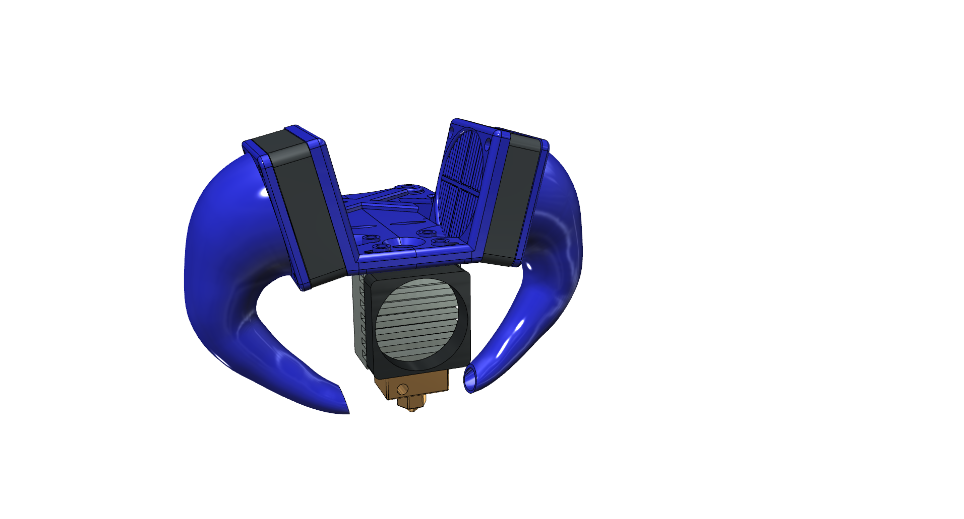 tevo tarantula x carriage dual 40mm fan prototype.