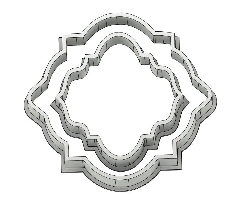 Islamic Mosaic Pattern Double Cookie Cutter for Eid Celebration