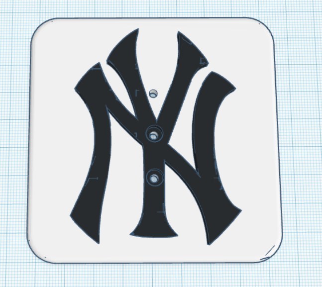 Modular trailer hitch Faceplate -  New York Yankees
