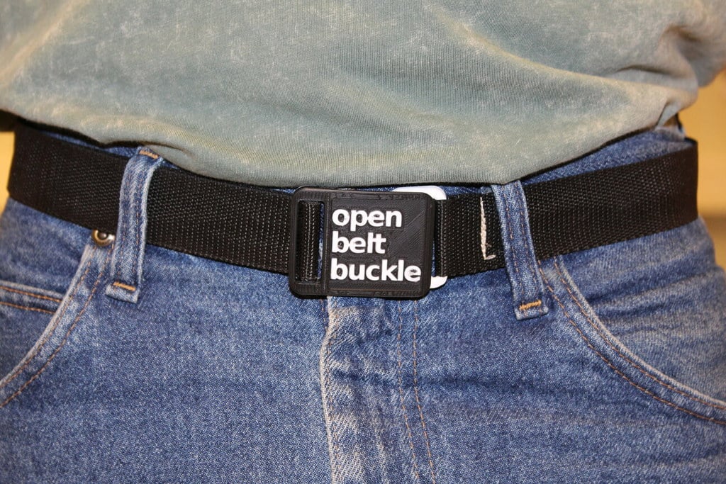 open belt buckle