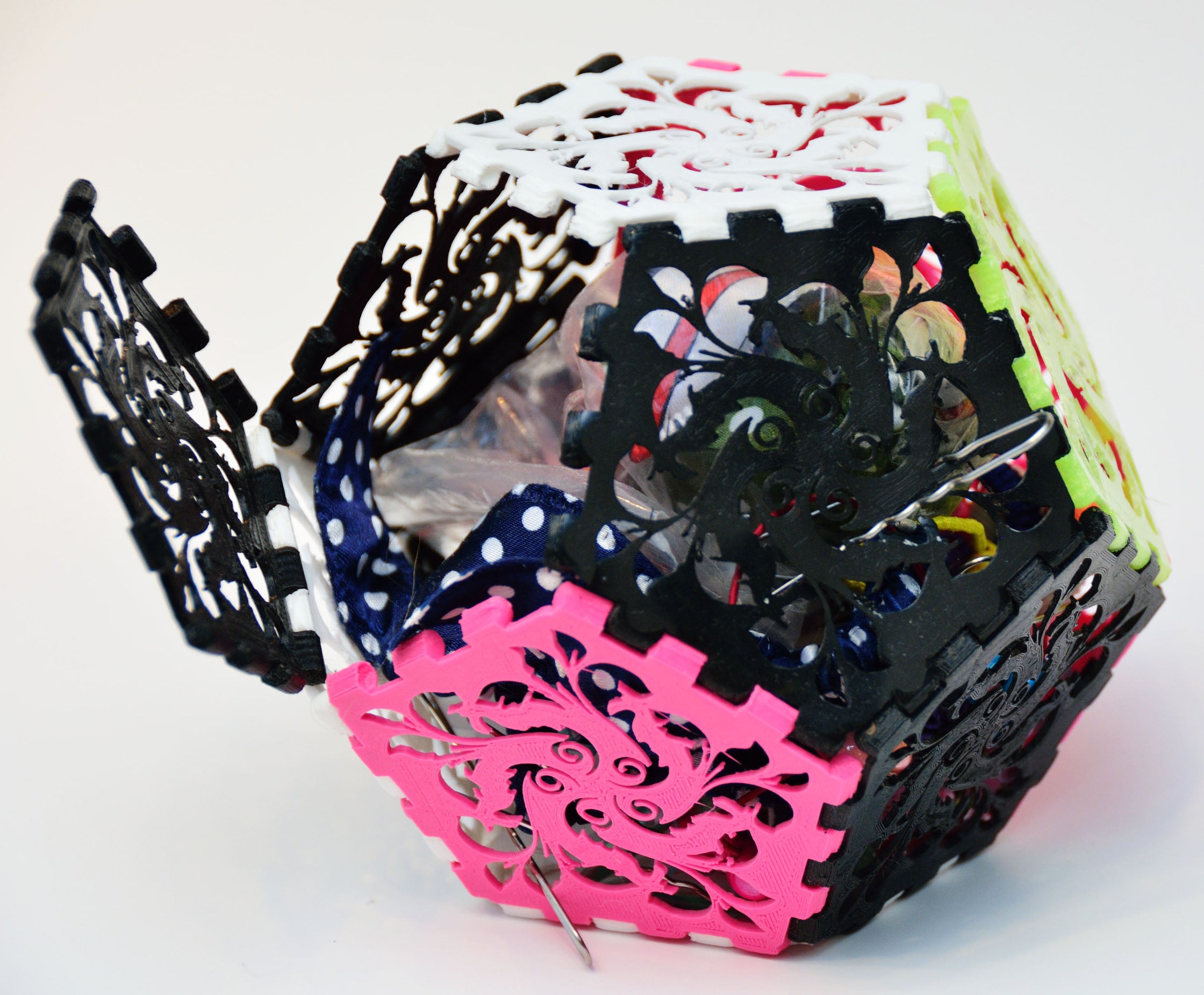 Fancy dodecahedron container, lamp shade