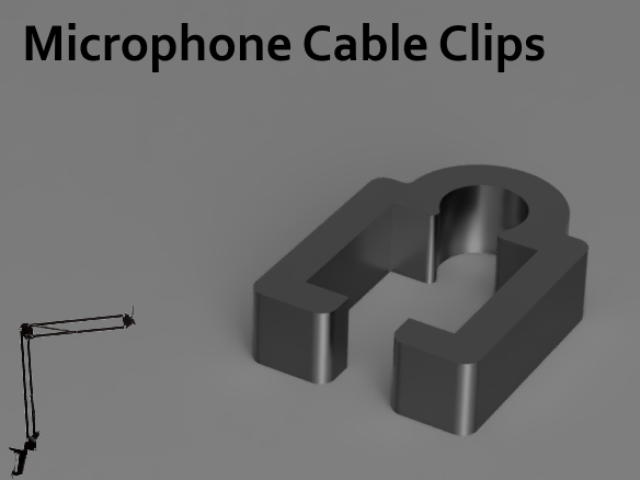 Microphone Arm Cable Clips