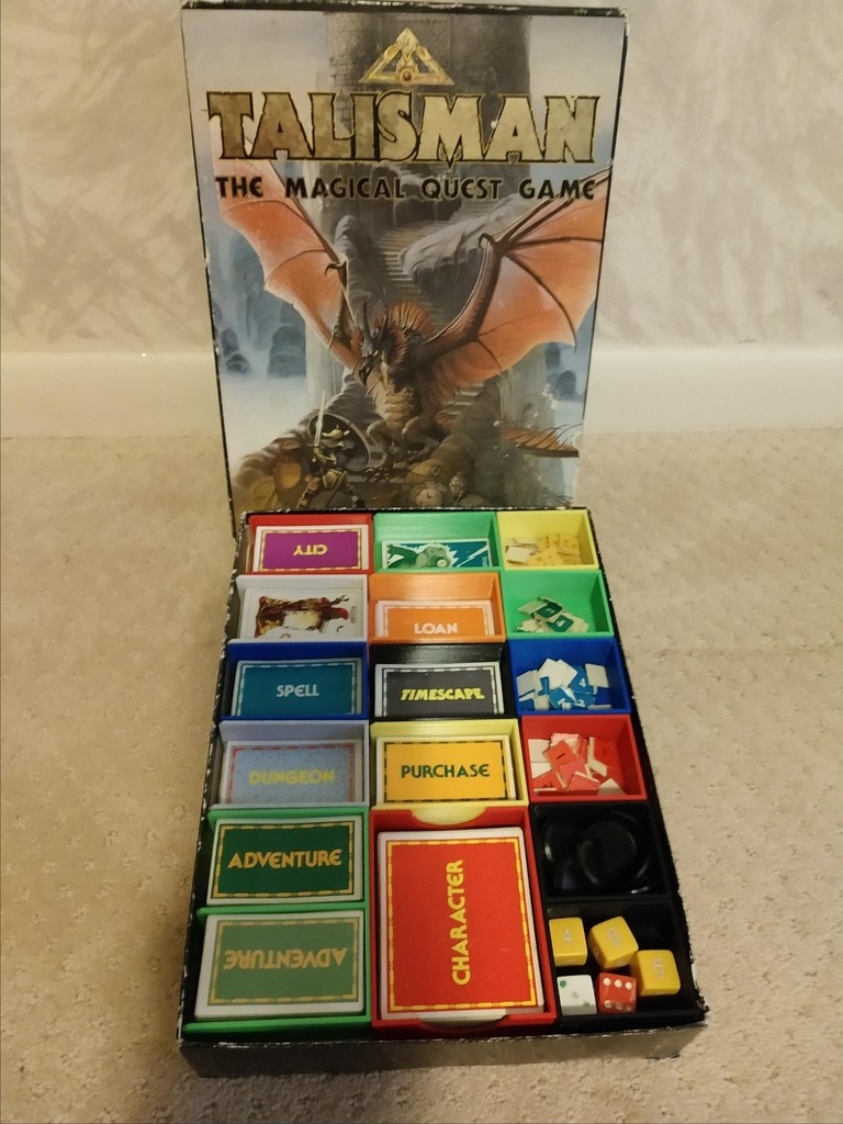 Talisman 2nd Edition game insert and organizer