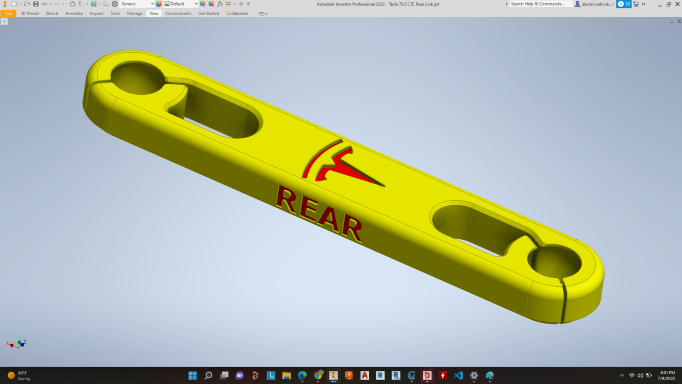 Tesla Model S Rear Suspension Height Sensor Links
