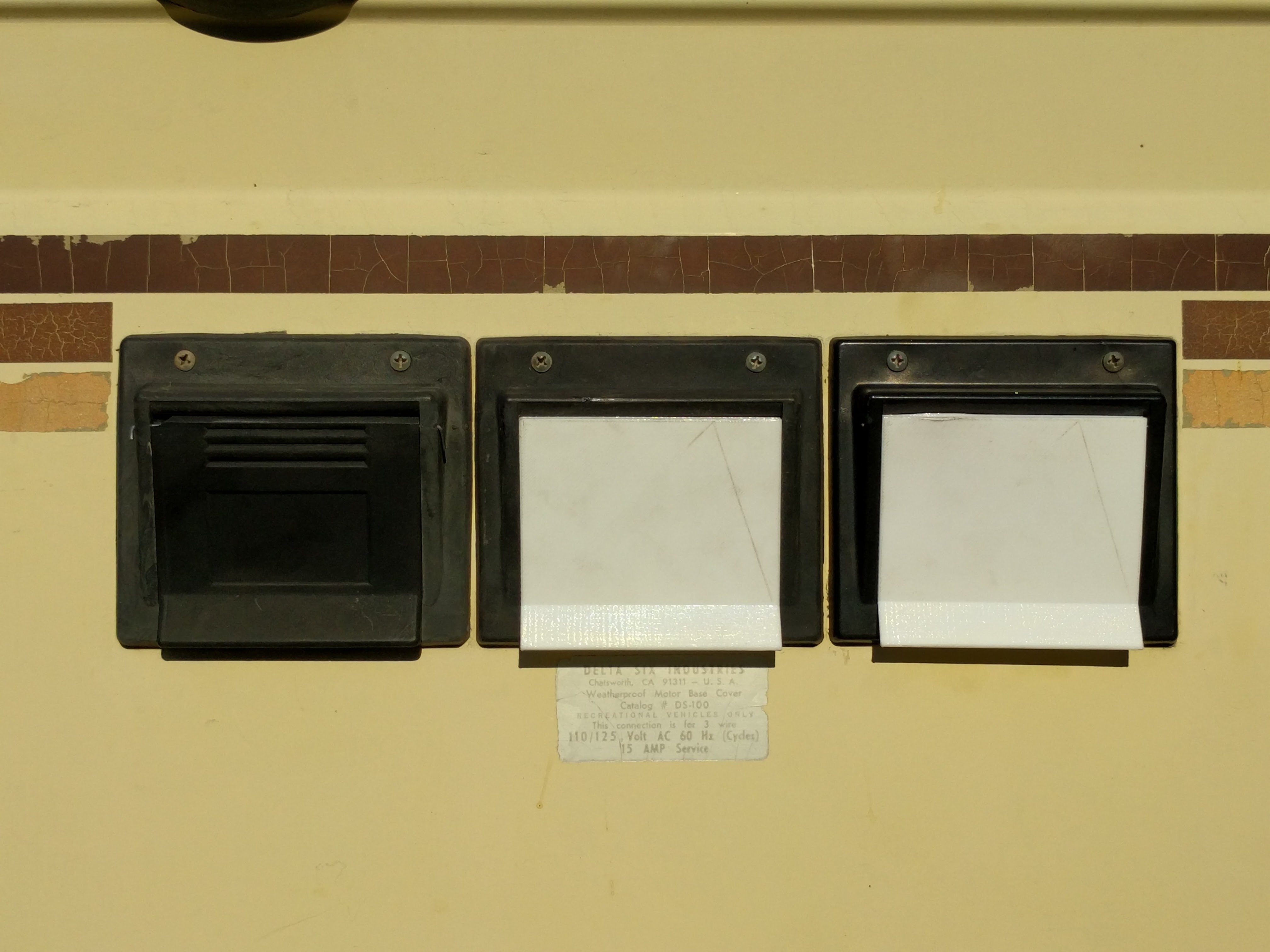 Utility Hook up flap