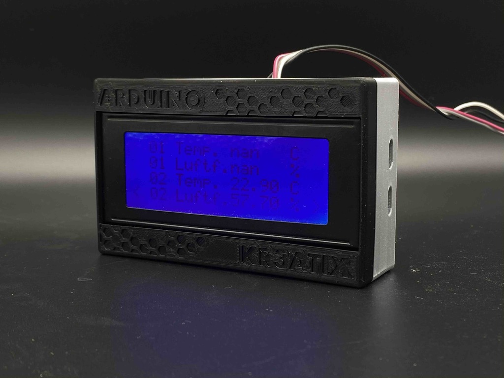 Simple Arduino I2C lcd Display (Snap on Cover)