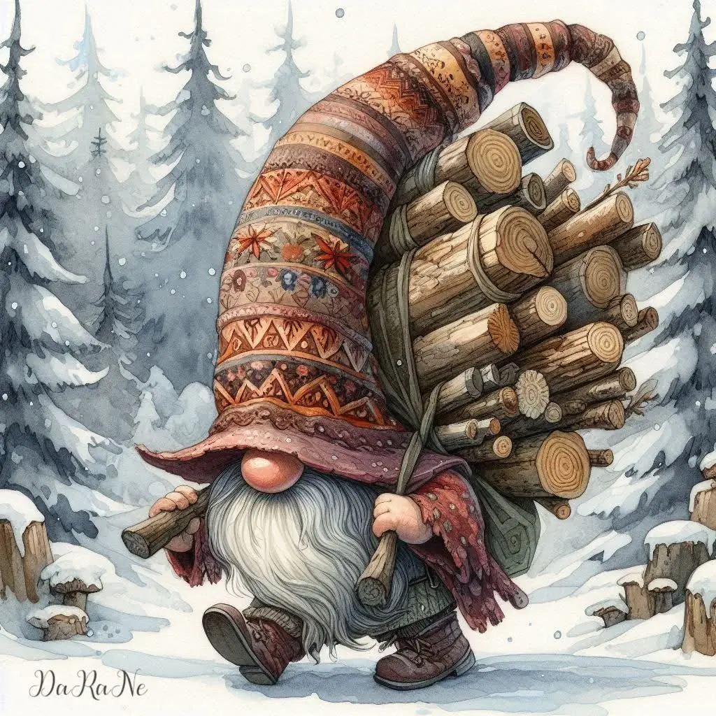 Miniatura 2 do modelo 3D The Log-Loading Gnome
