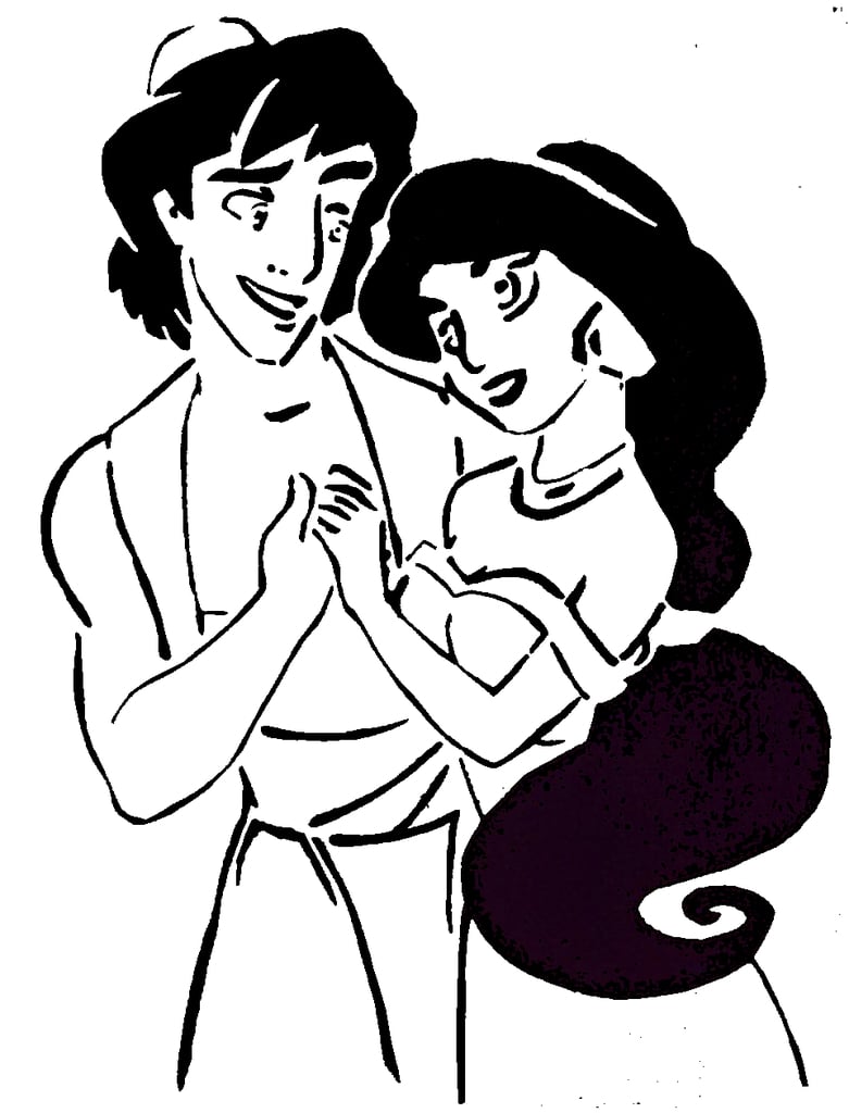 Aladdin stencil 4