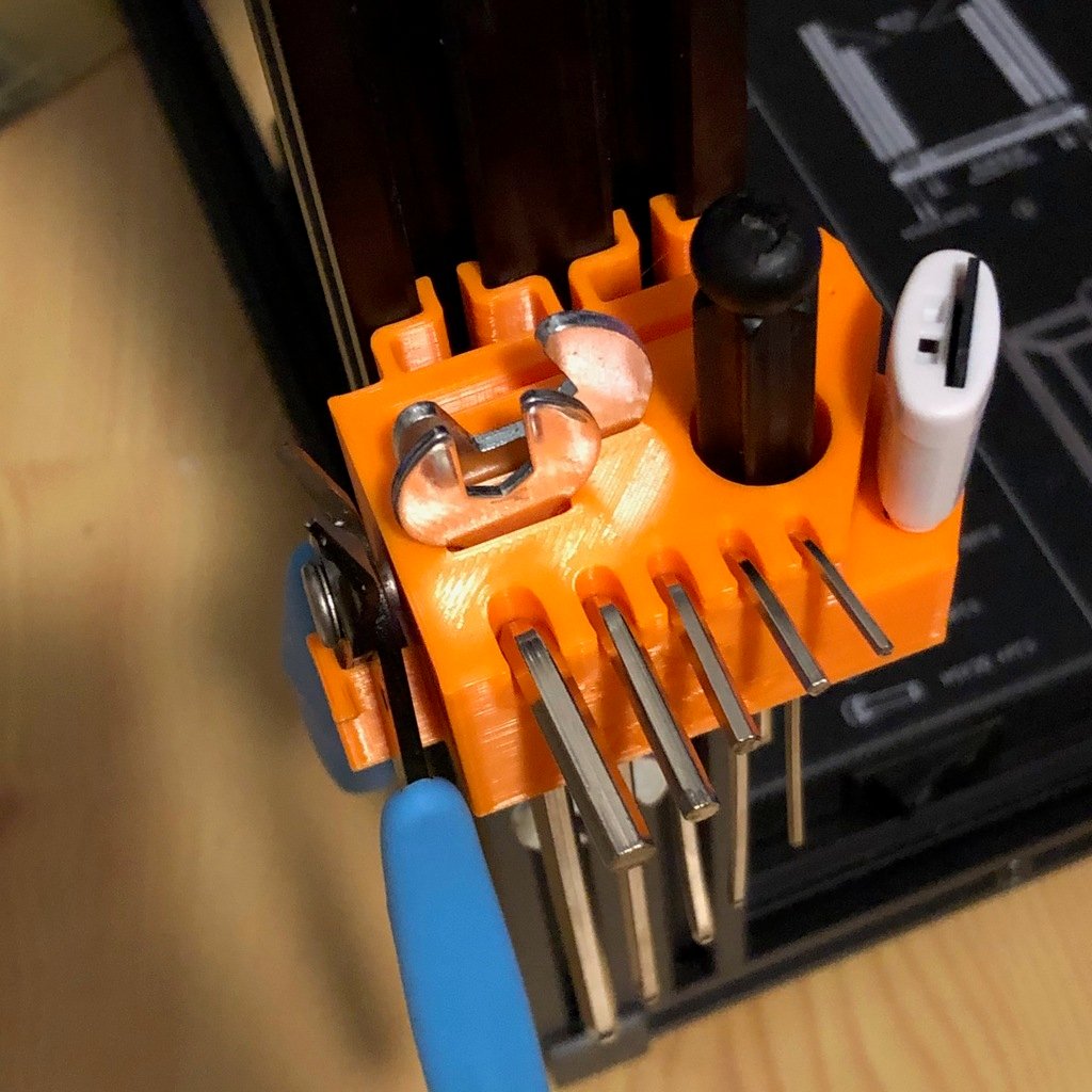 Ender 5 Tool holder with clicky claws