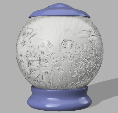 Base and Top for LuBan spherical lithophane
