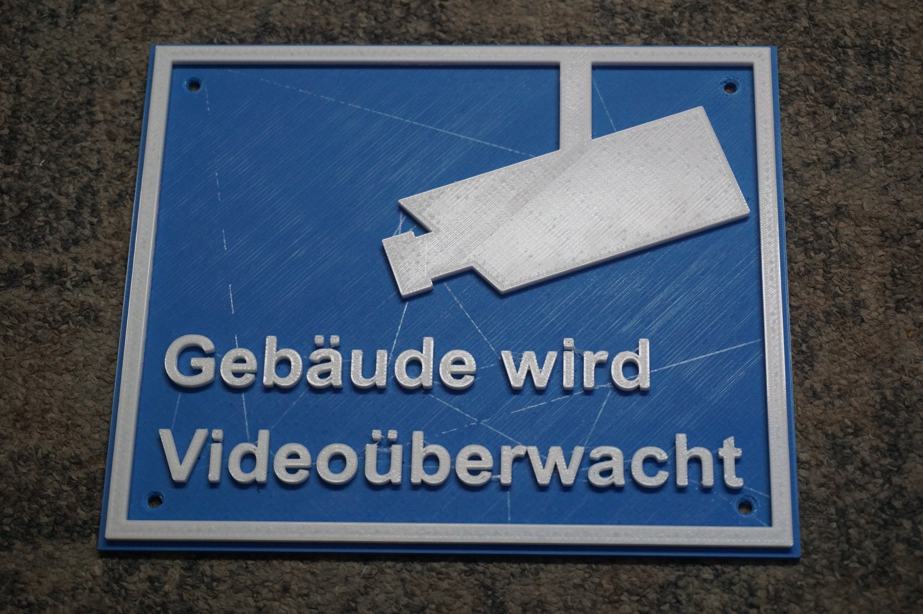 Warnschilder Videoüberwachnung