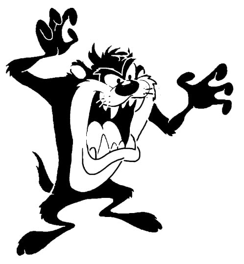 Tasmanian Devil stencil