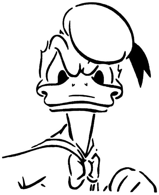 Donald Duck stencil 4