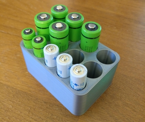 AA/AAA-battery storage tray