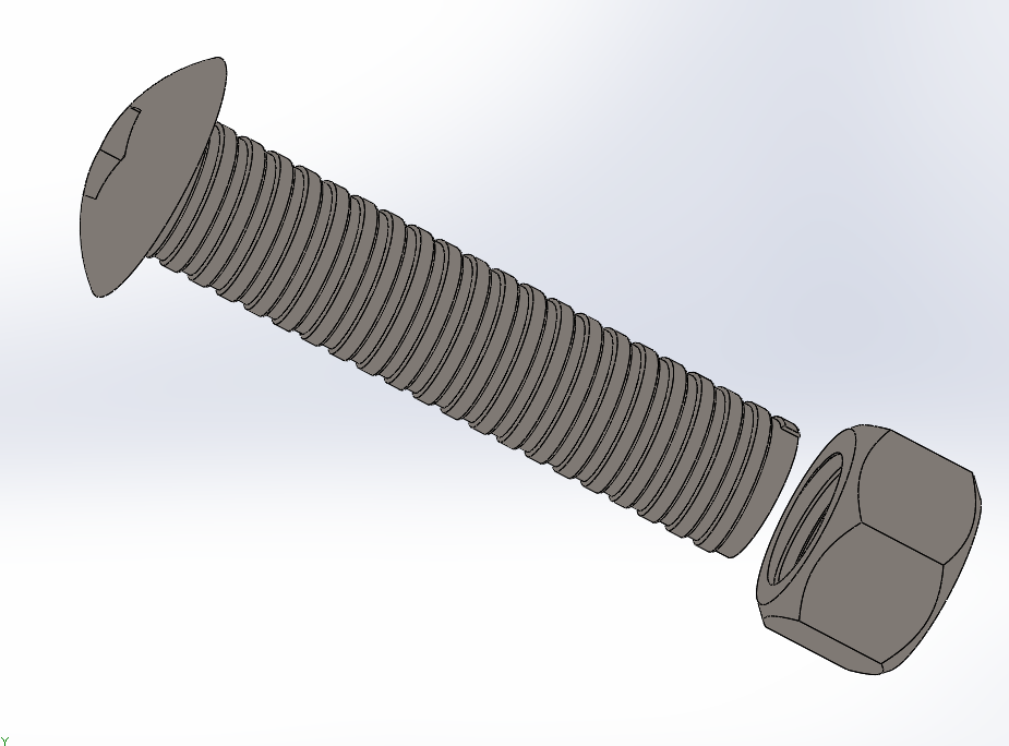 Button Head Screw And Nut V1.2