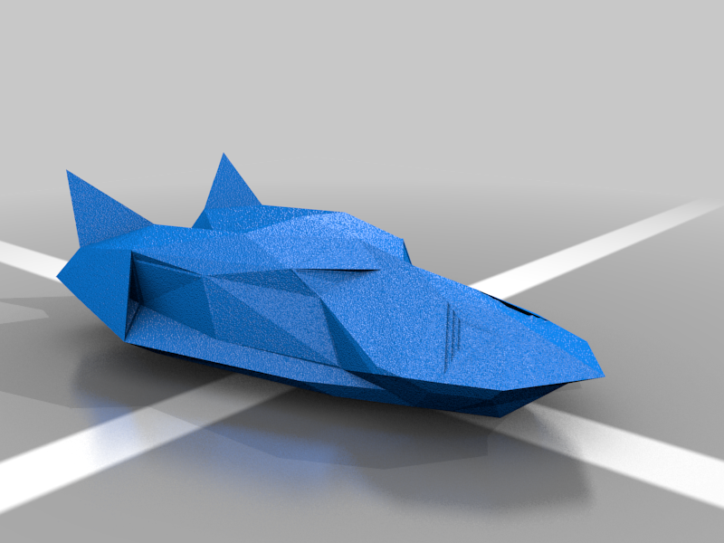Low Poly F-Zero inspired machine