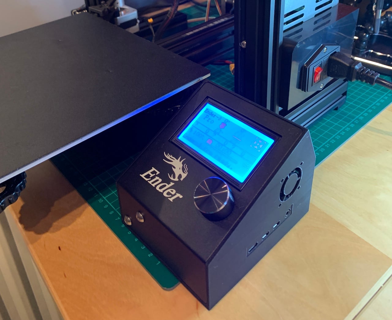 Ender 3 Pro Raspbery Pi 4 LCD Display Cover