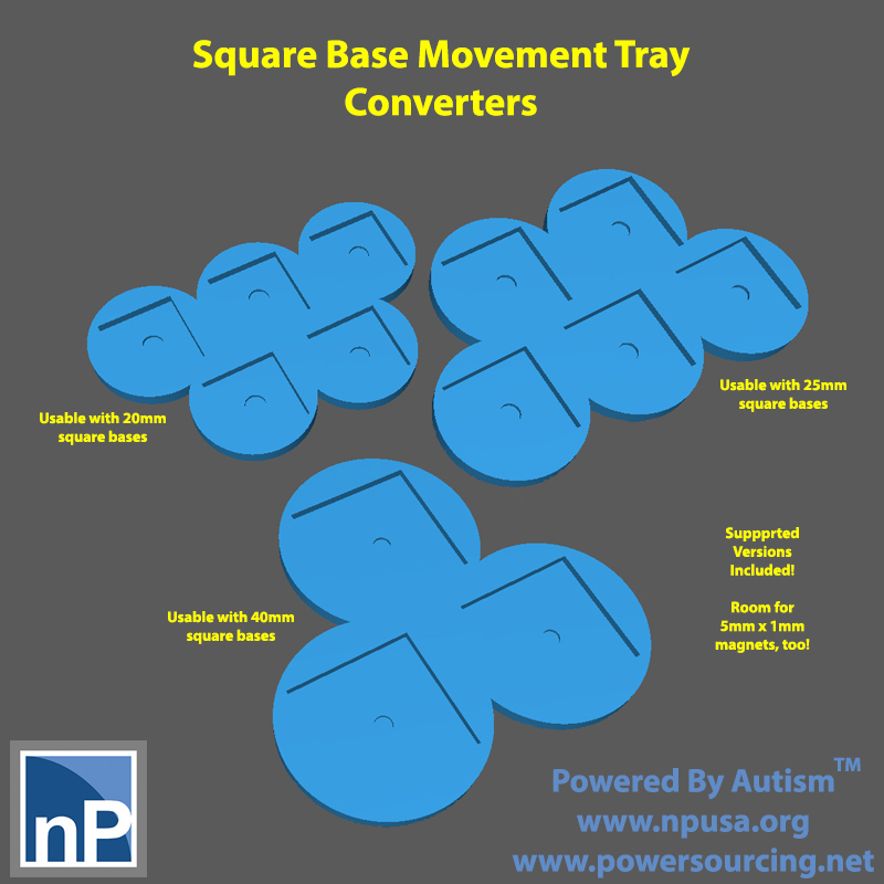 AOS Unit Trays / Square Base Converters