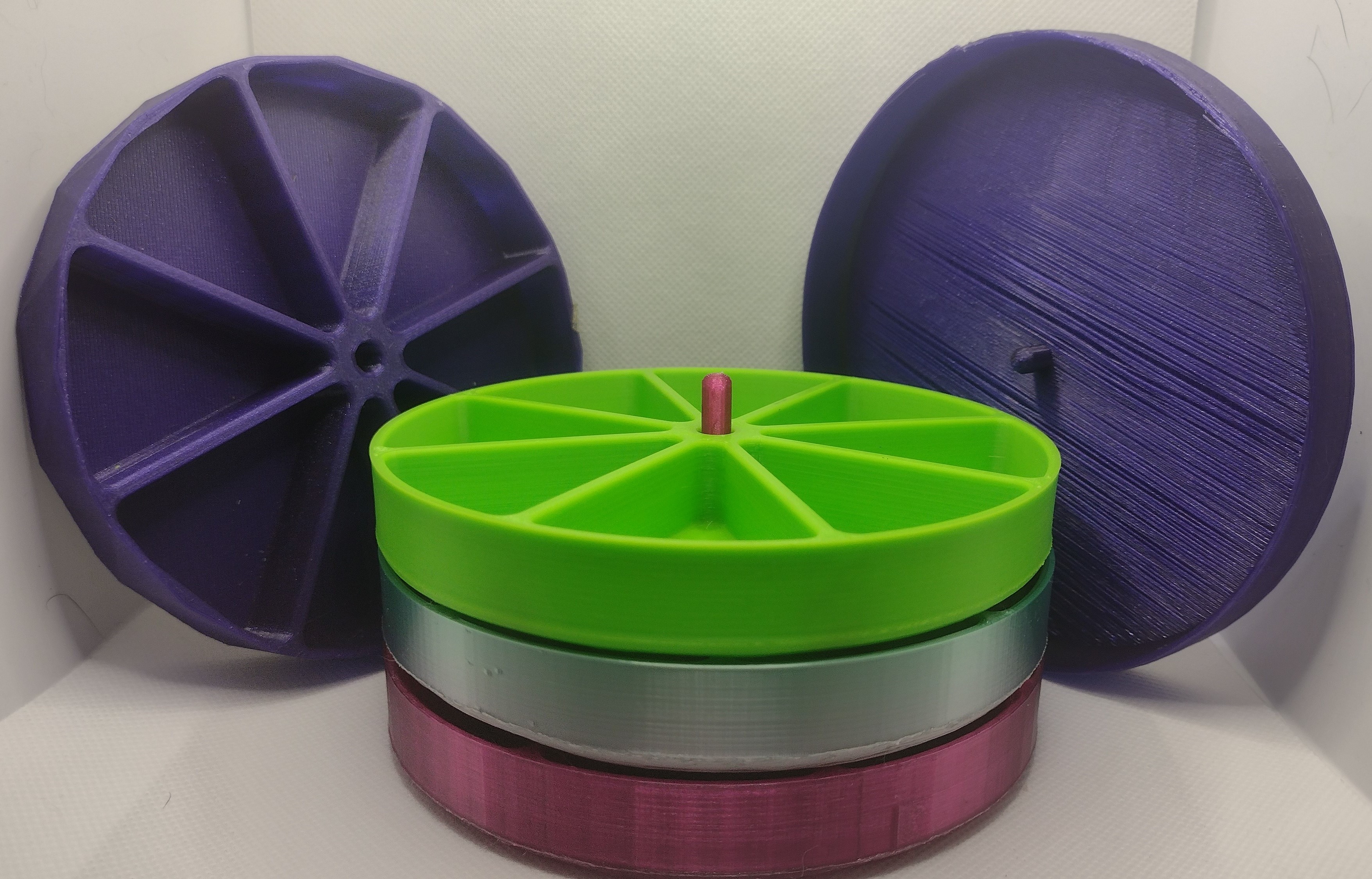 4-Tier Stackable Parts Tray with cover