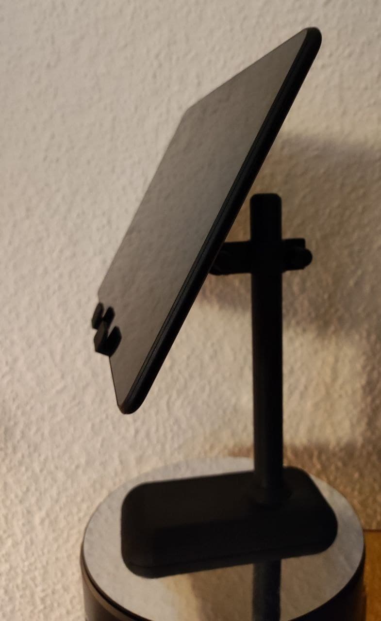 Höhen und Neigungs- verstellbarer Handyhalter, verstellbar, Smartphonestand, Smartphone, Handy