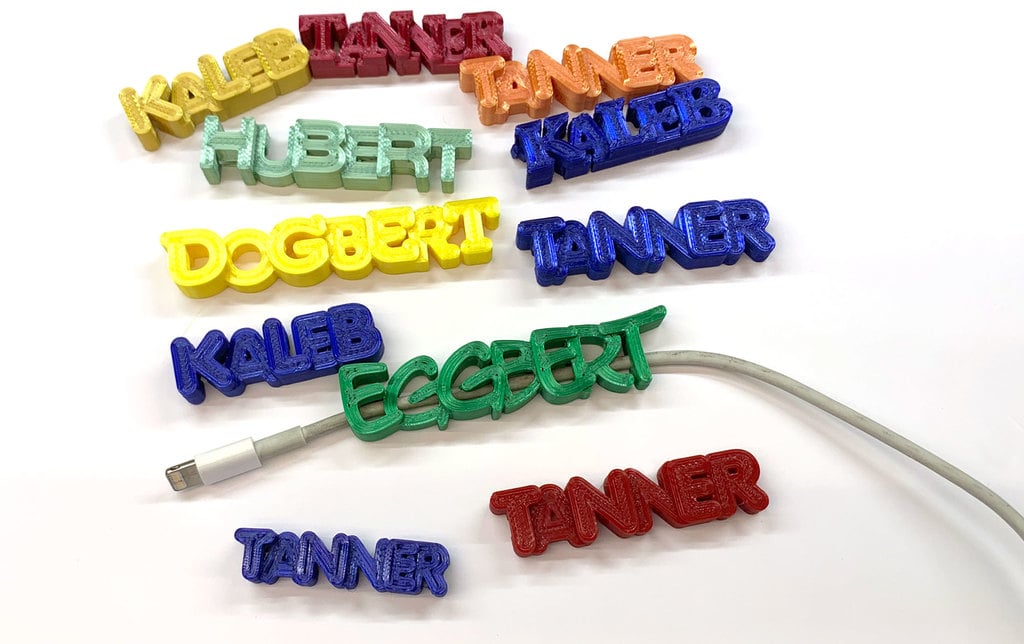 iPhone Cable Name Clip - Customizable