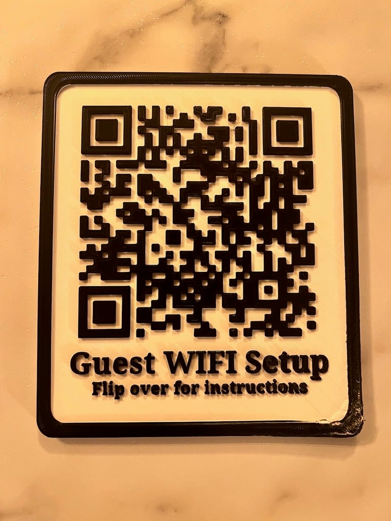 Rick Roll Guest WIFI plaque