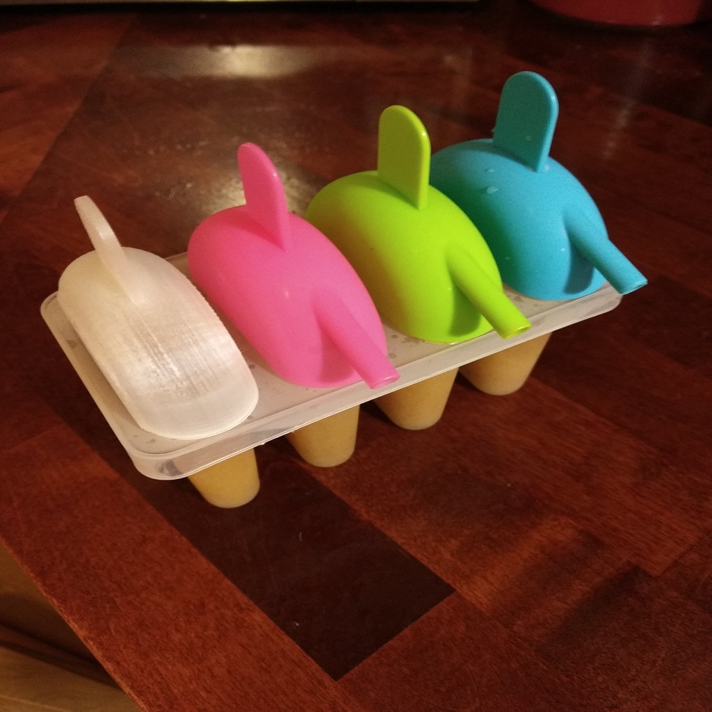 Replacement freezer-tray popsicle handle