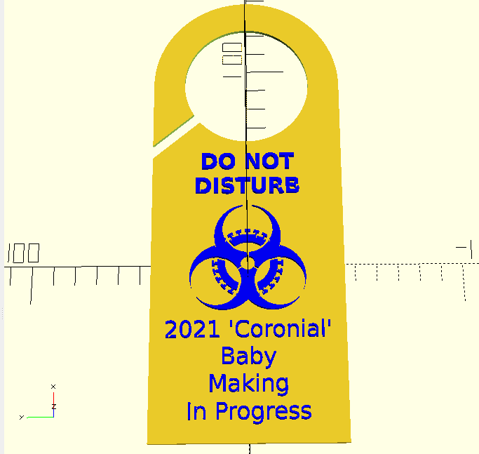 Do Not Disturb Door Hanger - 2021 Baby Making