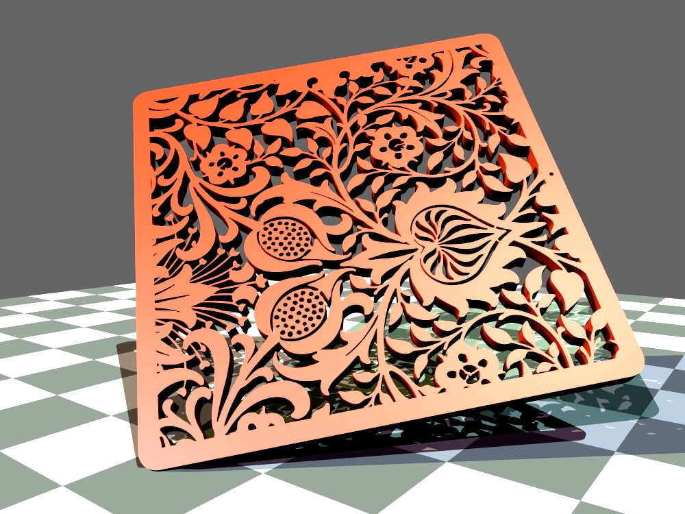 Floral Silhouette Pattern
