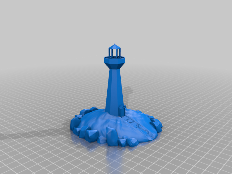 Lighthouse Island (Hollowed for LED)
