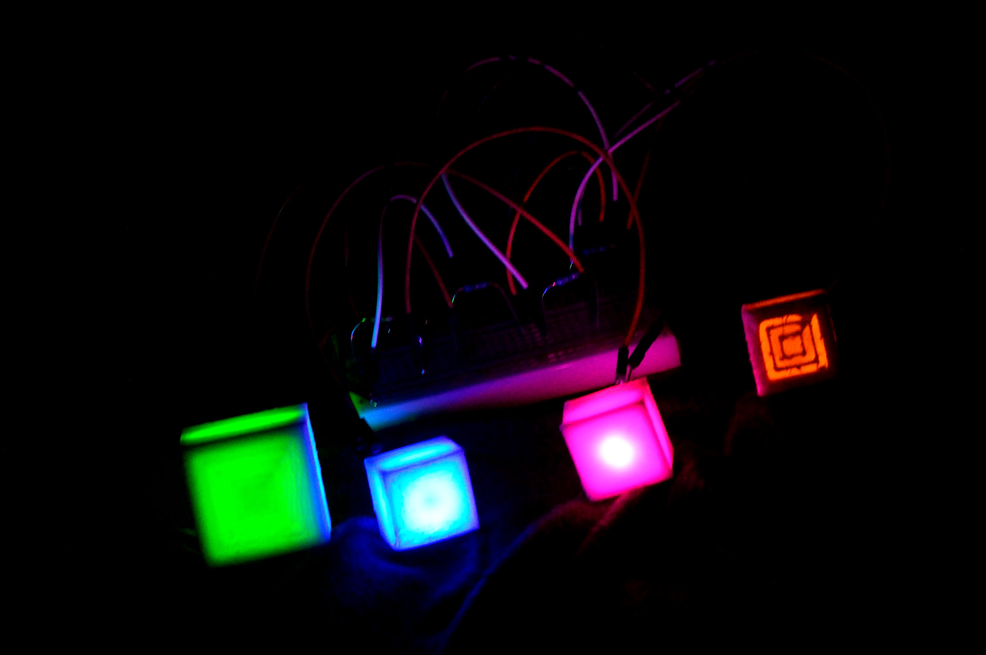 Light transmission and diffusion test