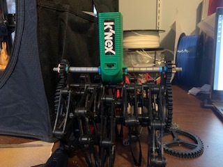 K'NEX motor add-on for Snelon's strandbeest