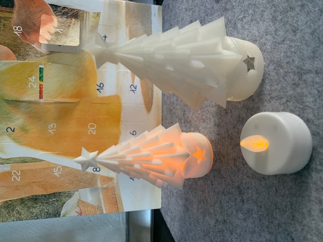 Christmas tree LED candle cover decoration