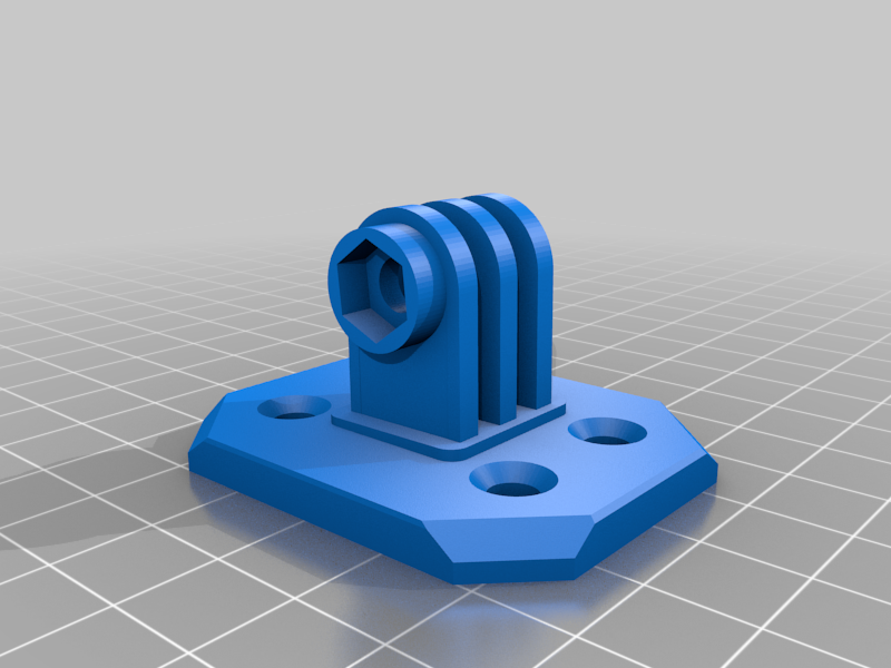 Universal ceiling/wall sound bar mount (gopro style)