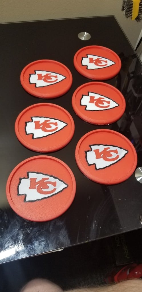 MJ's Chiefs Arrowhead Coasters